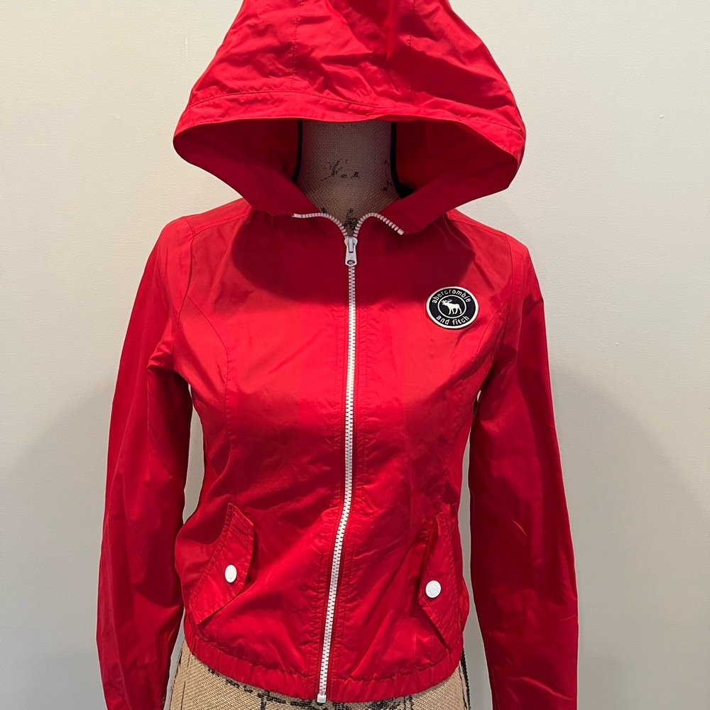 Girls Abercrombie Lined Rain Jacket